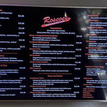 Roscoes Smokehouse - Full Menu - Smokehouse Near Me - Burleson, Texas Roscoes Smokehouse - Full Menu - Smokehouse Near Me - Burleson, Texas