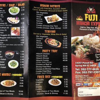 Fuji Hibachi Express - Menu - Japanese Near Me - Spring Hill, Florida Fuji Hibachi Express - Menu - Japanese Near Me - Spring Hill, Florida