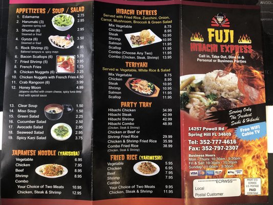 Menu photo 5 Fuji Hibachi Express Spring Hill, FL Menu photo 5 Fuji Hibachi Express Spring Hill, FL