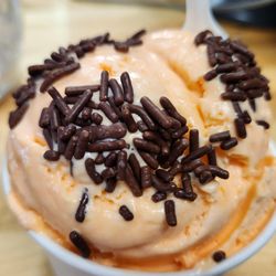 Ositos Ice Cream & Fruit - Pineapple Orange with chocolate sprinkles