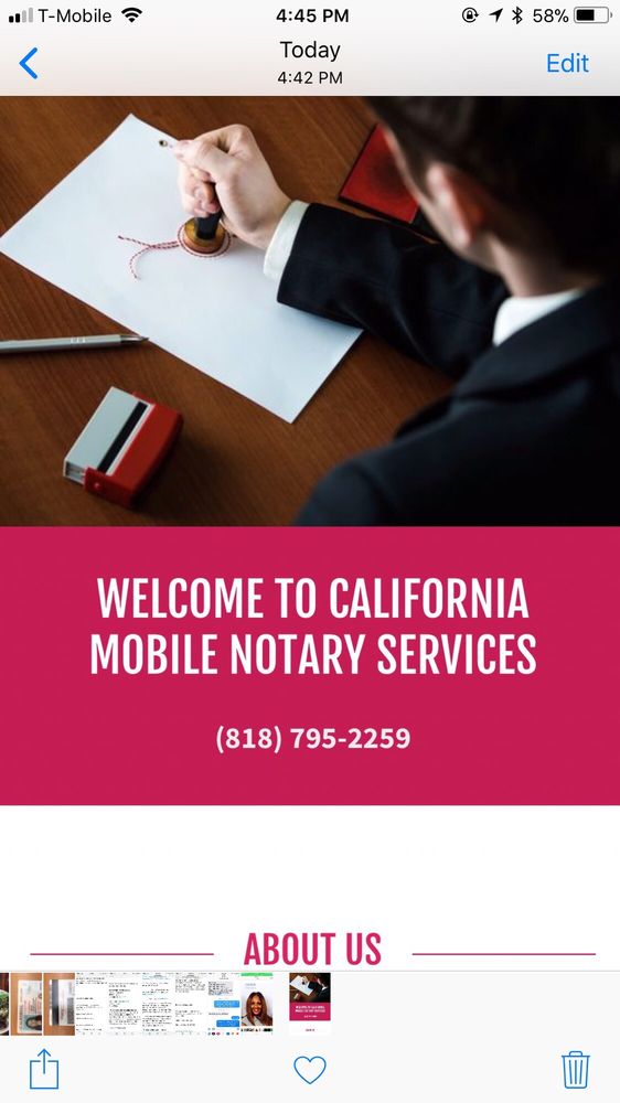 CALIFORNIA MOBILE NOTARY SERVICES Updated April 2024 Encino