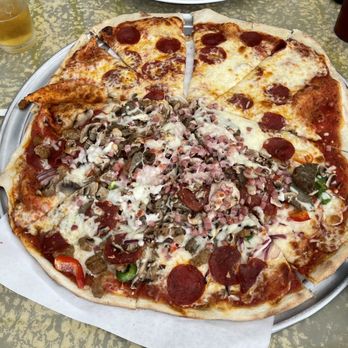 Uncle Mikey's Brick Oven Pizza - Half Pepperoni, half Uncle Mikey's Special (12.24.23) - Pizza Near Me - Murrells Inlet, South Carolina Uncle Mikey's Brick Oven Pizza - Half Pepperoni, half Uncle Mikey's Special (12.24.23) - Pizza Near Me - Murrells Inlet, South Carolina