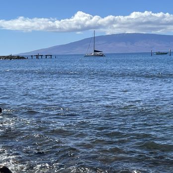 Mala Ocean Tavern - View from our table over lunch - Seafood Near Me - Lahaina, Hawaii Mala Ocean Tavern - View from our table over lunch - Seafood Near Me - Lahaina, Hawaii