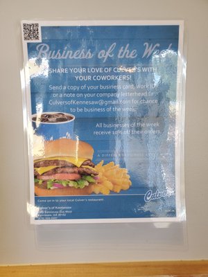 Menu photo 1 Culver's Kennesaw, GA Menu photo 1 Culver's Kennesaw, GA