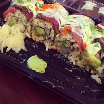 Sumou Restaurant - Banzai roll with brown rice - Japanese Near Me - Bay Shore, New York Sumou Restaurant - Banzai roll with brown rice - Japanese Near Me - Bay Shore, New York