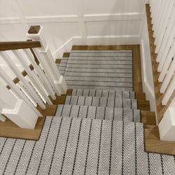 Sudbury Rug And Carpet - Wool custom stair runner and hall runner