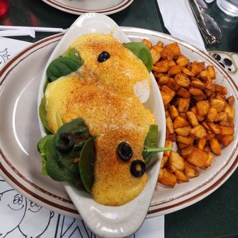 Egg Works - Spinach omelette with potatoes - Breakfast & Brunch Near Me - Las Vegas, Nevada