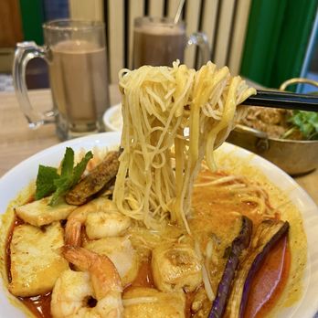 PappaRich - (502) Seafood Curry Laksa Noodles Soup (Spicy) - Malaysian Near Me - New York, New York PappaRich - (502) Seafood Curry Laksa Noodles Soup (Spicy) - Malaysian Near Me - New York, New York
