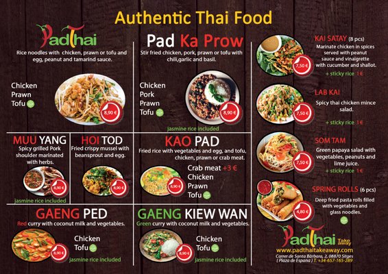 Menu photo 1 Pad Thai Sitges, B