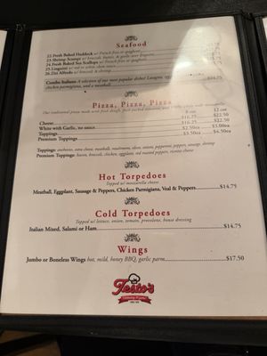 Menu photo 2 Testo's Restaurant & Pizza Troy, NY Menu photo 2 Testo's Restaurant & Pizza Troy, NY