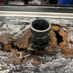 SoCal RV Sales & Service - This bathroom vent was completely loose, nothing but a huge rust hole around it.