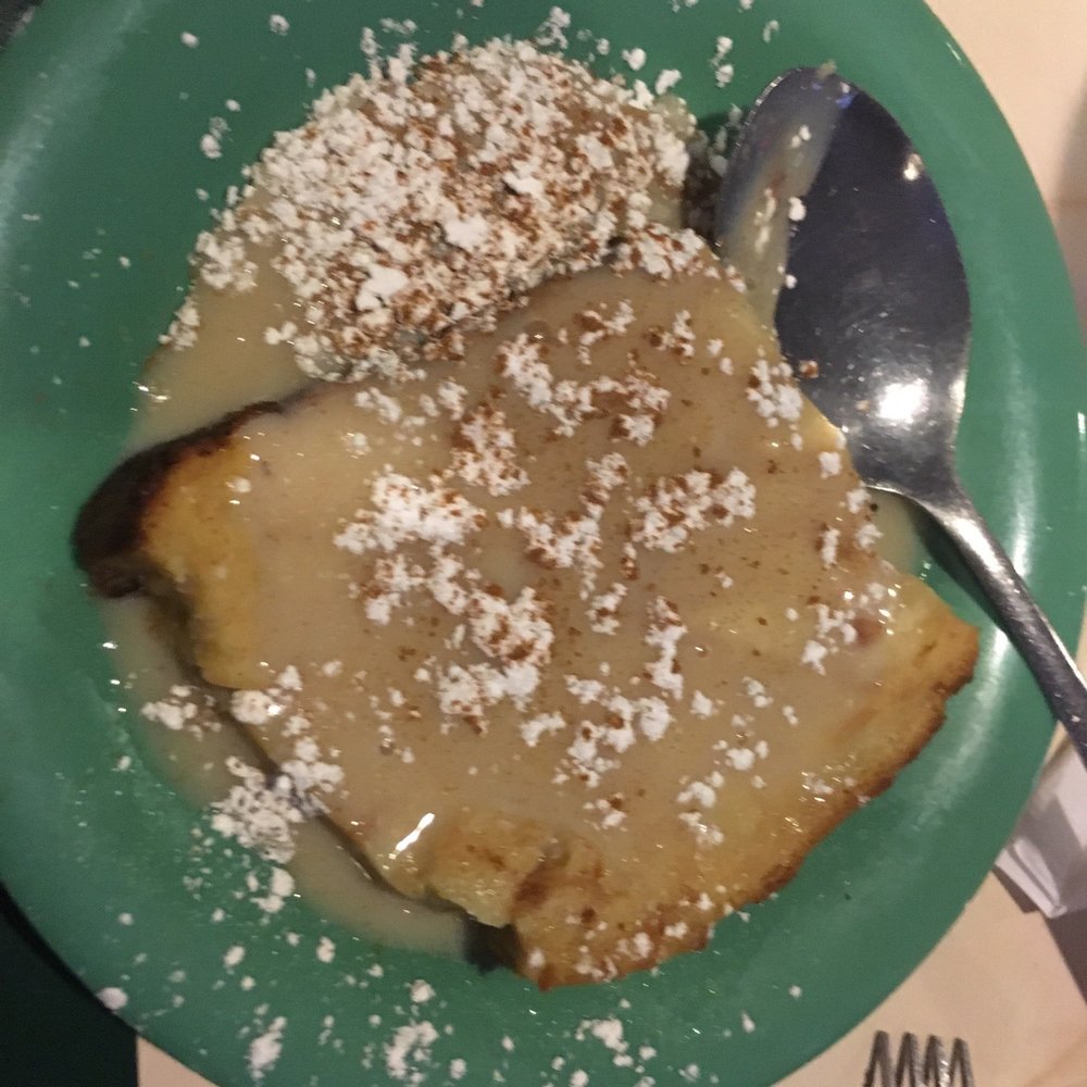 The Froghead Grill - Bread pudding. Pretty pathetic. Slice of bread with sauce - American Near Me - Clinton, Mississippi