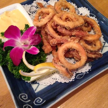 New Ginza - calamari with more squid ration than the fried substance that you would get from a regular sushi place. - Sushi Bars Near Me - Watertown, Massachusetts New Ginza - calamari with more squid ration than the fried substance that you would get from a regular sushi place. - Sushi Bars Near Me - Watertown, Massachusetts
