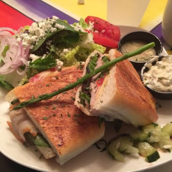 B D Beans Coffee Company - Turkey asparagus panini with home made pickles. - Cafes Near Me - Belleview, Florida B D Beans Coffee Company - Turkey asparagus panini with home made pickles. - Cafes Near Me - Belleview, Florida