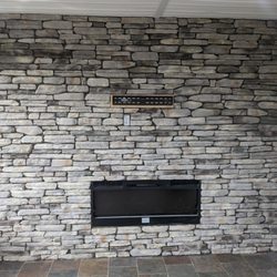 Frazier Masonry - Cultured stone gas fire place veneer