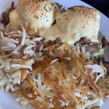 Mikayla's Cafe - Pulled pork Benedict - American Near Me - Santa Clara, California Mikayla's Cafe - Pulled pork Benedict - American Near Me - Santa Clara, California