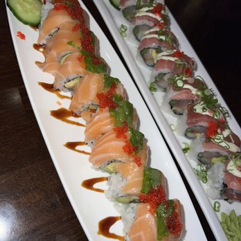 Oku - Mike wazowski roll and 805 roll - Sushi Bars Near Me - Santa Barbara, California Oku - Mike wazowski roll and 805 roll - Sushi Bars Near Me - Santa Barbara, California