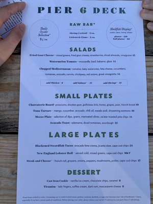 Menu photo 7 Pier 6 Boston Waterfront Charlestown, MA Menu photo 7 Pier 6 Boston Waterfront Charlestown, MA