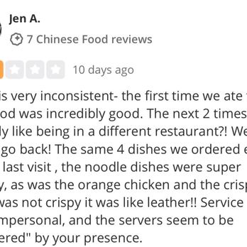 Mama Chang - I'm not the only one who feels the service attitude is poor - Chinese Near Me - Fairfax, Virginia