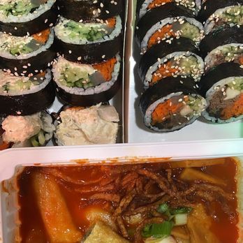 Jaws Express - Tuna gimbap, bulgogi gimbap, half order of jaws topokki soup - Korean Near Me - San Diego, California Jaws Express - Tuna gimbap, bulgogi gimbap, half order of jaws topokki soup - Korean Near Me - San Diego, California