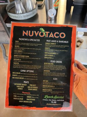 Menu photo 1 NuvoTaco Durham, NC Menu photo 1 NuvoTaco Durham, NC