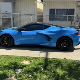 Window tint and roof vinyl wrap Window tint and roof vinyl wrap