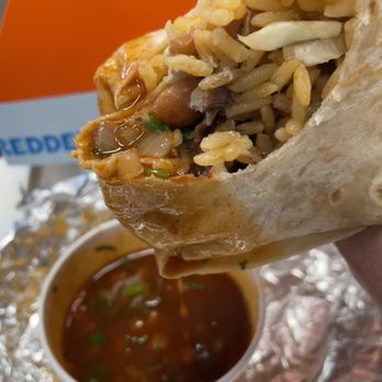 El Pollo Loco - Birria burrito with consomme dipping sauce - Fast Food Near Me - Tustin, California El Pollo Loco - Birria burrito with consomme dipping sauce - Fast Food Near Me - Tustin, California