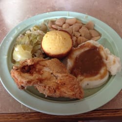 Fried chicken lunch special.