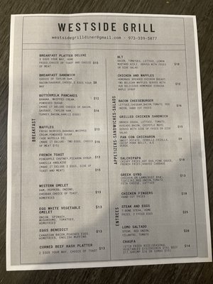 Menu photo 3 Westside Grill Diner Paterson, NJ Menu photo 3 Westside Grill Diner Paterson, NJ
