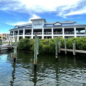 Deep Lagoon Seafood and Oyster House - The west side of the restaurant on the Gulf Intracoastal Waterway - Seafood Near Me - Osprey, Florida