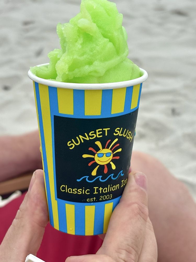Sunset Slush - Oak Island Logo
