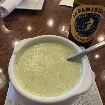 Si Bon - Cold cucumber, soup! My favorite! - Belgian Near Me - Rancho Mirage, California