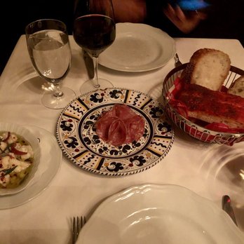 Carbone - pickled cauliflower, salami, and bread basket - Italian Near Me - New York, New York