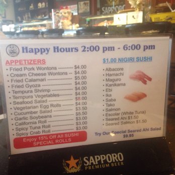 Panda Machi - Happy hour menu - Sushi Bars Near Me - Alpine, California
