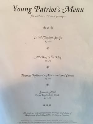 Menu photo 6 Shields Tavern Williamsburg, VA Menu photo 6 Shields Tavern Williamsburg, VA