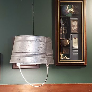 Ted's Fish Fry - a bucket hanging from the ceiling - Seafood Near Me - Watervliet, New York