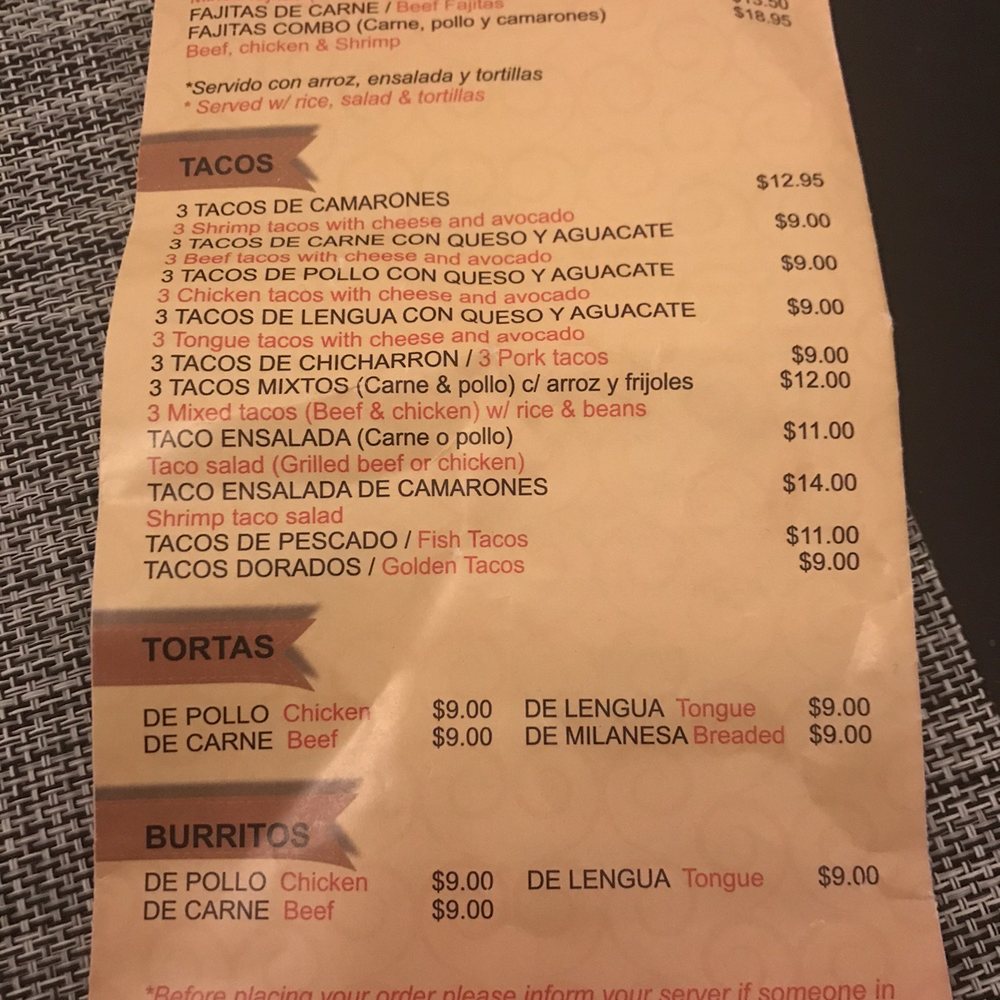 Menu Menu