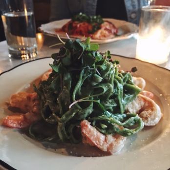 Bea - Homemade spinach linguini with shrimp! - Cocktail Bars Near Me - New York, New York Bea - Homemade spinach linguini with shrimp! - Cocktail Bars Near Me - New York, New York
