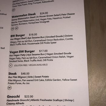 Bronzeville Winery - Entree menu - New American Near Me - Chicago, Illinois
