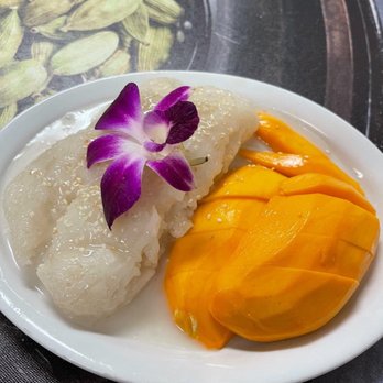 Thai Taste - Famous Thai Dessert Mango with Sticky Rice Coconut Milk - Thai Near Me - Las Vegas, Nevada Thai Taste - Famous Thai Dessert Mango with Sticky Rice Coconut Milk - Thai Near Me - Las Vegas, Nevada