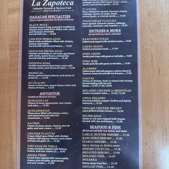 La Zapoteca - Menu - Mexican Near Me - Moorpark, California La Zapoteca - Menu - Mexican Near Me - Moorpark, California