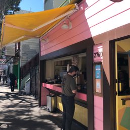 Exterior outside entrance of Dynamo Donut & Coffee - San Francisco, California Exterior outside entrance of Dynamo Donut & Coffee - San Francisco, California
