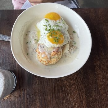 Showroom - sausage gravy and biscuit - New American Near Me - Frederick, Maryland Showroom - sausage gravy and biscuit - New American Near Me - Frederick, Maryland