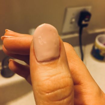 @ Nails - not sure what this shape is supposed to be and uneven coat - Nail Salons Near Me - San Luis Obispo, California @ Nails - not sure what this shape is supposed to be and uneven coat - Nail Salons Near Me - San Luis Obispo, California
