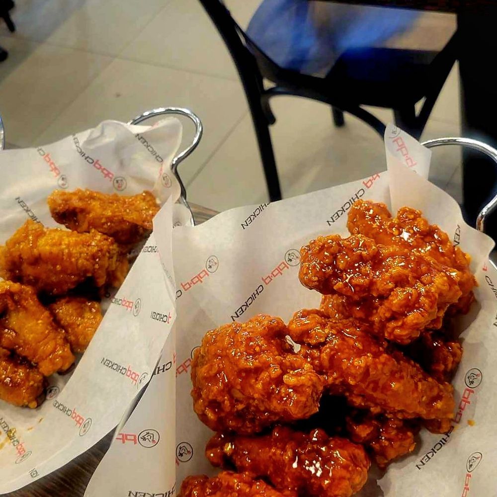 bb.q Chicken Astoria - Honey Garlic (left) and Secret Sauce (right) - Chicken Shop Near Me - Astoria, New York bb.q Chicken Astoria - Honey Garlic (left) and Secret Sauce (right) - Chicken Shop Near Me - Astoria, New York