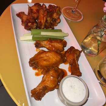 Good Day Good Night - Chicken Wings half sweet chili, half Buffalo - New American Near Me - Raleigh, North Carolina