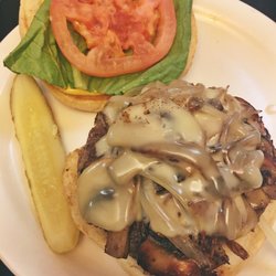 The Muddy Moose Restaurant and Inn - Mushroom melt burger