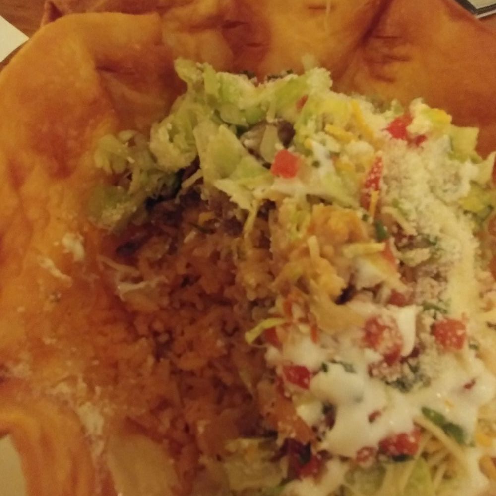 Don Samuel Mexican Grill & Tequila Bar - The taco salad should be called the rice bowl. It is a tortilla bowl full of rice topped with a light sprinkling of salad stuff. - Mexican Near Me - Ferndale, Washington Don Samuel Mexican Grill & Tequila Bar - The taco salad should be called the rice bowl. It is a tortilla bowl full of rice topped with a light sprinkling of salad stuff. - Mexican Near Me - Ferndale, Washington