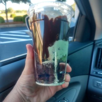 Bruster's Real Ice Cream - I was handed the 16oz drinking cup with all the Sunday contents! - Ice Cream & Frozen Yogurt Near Me - Myrtle Beach, South Carolina