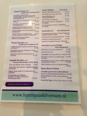 Menu photo 1 Le Petit Pain Hilversum, NH